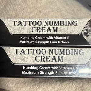 Tattoo Numbing Cream with Vitamin E - Maximum Strength Pain Relief (2 tubes)